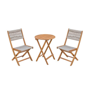 Mandal Bistrosæt, 2 pers. inkl bord i Akacietræ