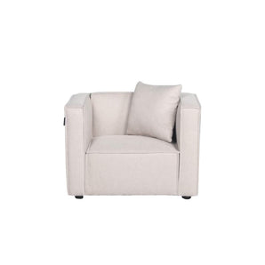 Elias Børnestol 60 cm - Beige Stof