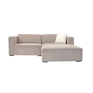 Balu Sofa - Beige Lumus inkl. puf - 230 cm