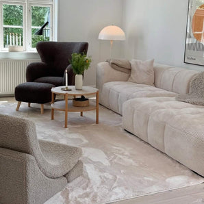 Bora Sofa i Lys Bredriflet Fløjl - Venstrevendt- 300 cm