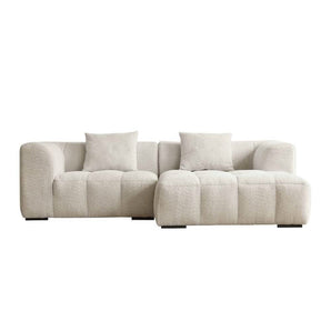 Bora Sofa i Beige Boucle - Højrevendt - 240 cm