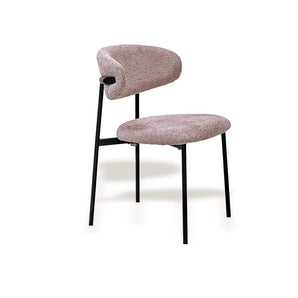 Felix Spisebordsstol i Rosa med sort stel