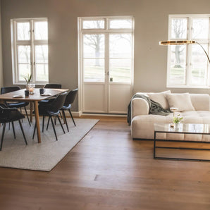 Bora Sofa i Lys Bredriflet Fløjl - Højrevendt - 300 cm