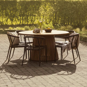 Belmonte Havestol - Sort Rattan