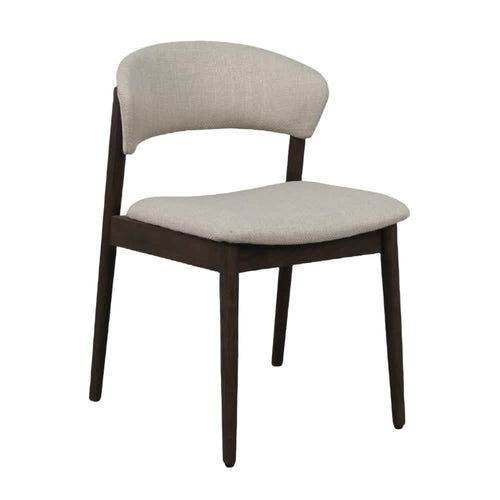 Hanna Spisebordsstol - Smoked Egetræ m. beige sæde