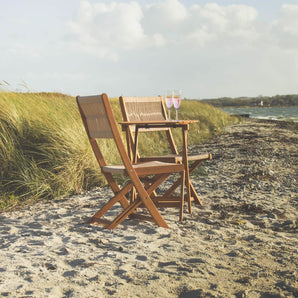 Mandal Bistrosæt, 2 pers. inkl bord i Akacietræ