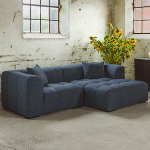 Bora Sofa i Blå - Højrevendt - 240 cm