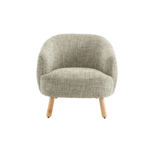 Luca Loungestol - Grøn/hvid Bouclé