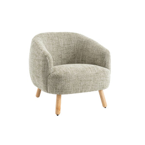 Luca Loungestol - Grøn/hvid Bouclé