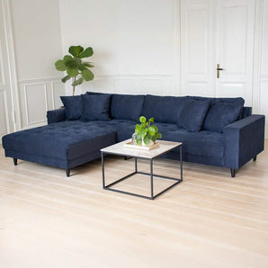 Milo Sofa - Vendbar Chaiselong 283 cm - Mørkeblå