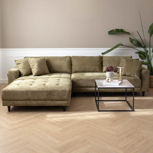Milo Sofa - Vendbar Chaiselong 283 cm - Olivengrøn