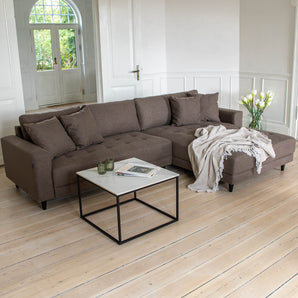 Milo Sofa - Vendbar Chaiselong 283 cm - Brun