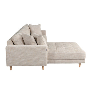 Milo Sofa - Vendbar Chaiselong 283 cm - Gul/Hvid