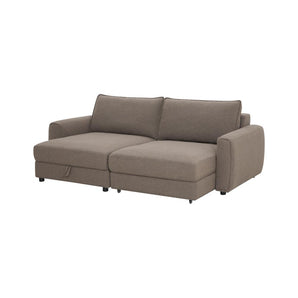 Naya Sofa med elektronisk modul - Højrevendt - Brun Boucle