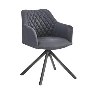 Stofprøve - Pau Spisebordsstol i Sort Microfiber