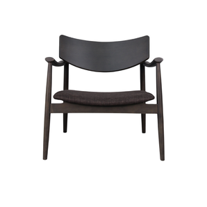 Lara Loungestol i Smoked eg m. Brun stof sæde