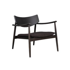 Lara Loungestol i Smoked eg m. Brun stof sæde