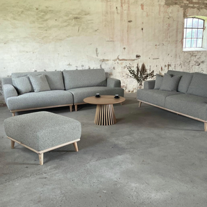 Tomson 3-pers. sofa - Grøn/beige 220 cm