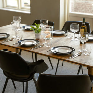 Venus Spisebord M. Tillægsplader - Natur Egetræ 100-150-200 cm