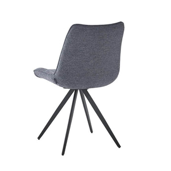 Elin spisebordsstol i Beige stof med drejefunktion - Hofstra & Wagner