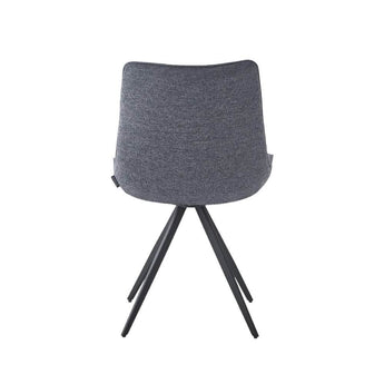 Elin spisebordsstol i Beige stof med drejefunktion - Hofstra & Wagner