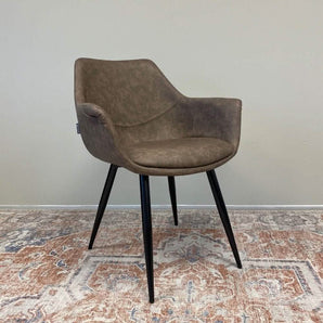 Luis Spisebordsstol - Grå/brun - Hofstra & Wagner