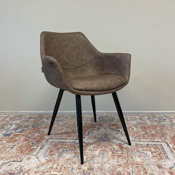 Luis Spisebordsstol - Grå/brun - Hofstra & Wagner