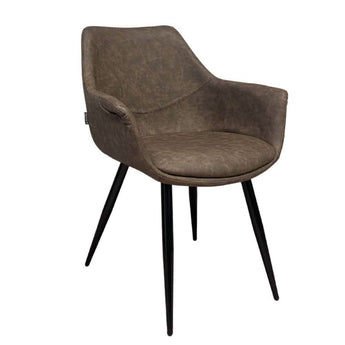 Luis Spisebordsstol - Grå/brun - Hofstra & Wagner