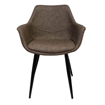 Luis Spisebordsstol - Grå/brun - Hofstra & Wagner