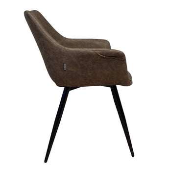 Luis Spisebordsstol - Grå/brun - Hofstra & Wagner