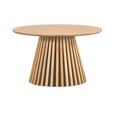 Måne Lamel Sofabord - Natur Eg Ø78 cm - Hofstra & Wagner