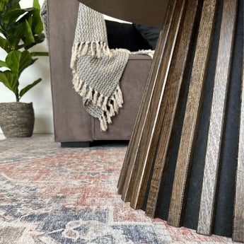 Måne Lamel Sofabord - Smoked Eg Ø78 cm - Hofstra & Wagner