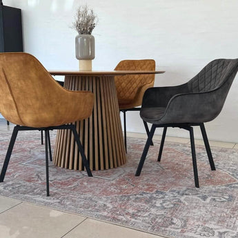 Måne Lamel Spisebord - Natur Eg Ø120 cm - Hofstra & Wagner