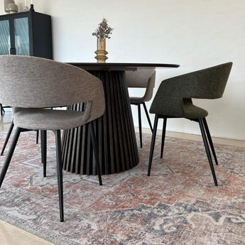 Måne Lamel Spisebord - Smoked Eg Ø120 cm - Hofstra & Wagner