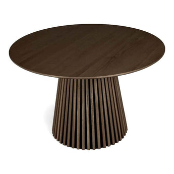 Måne Lamel Spisebord - Smoked Eg Ø120 cm - Hofstra & Wagner