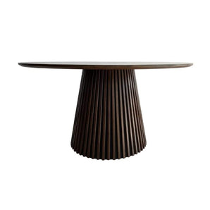 Måne Lamel Spisebord - Smoked Eg Ø140 cm - Hofstra & Wagner