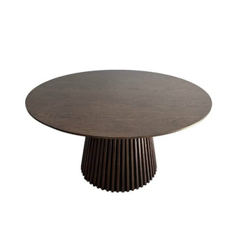 Måne Lamel Spisebord - Smoked Eg Ø140 cm - Hofstra & Wagner