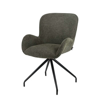 Matti spisebordsstol i Grøn stof m. drejefunktion - Hofstra & Wagner