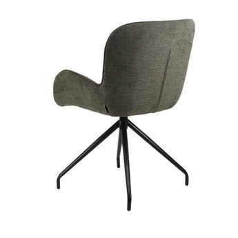 Matti spisebordsstol i Grøn stof m. drejefunktion - Hofstra & Wagner