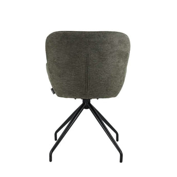 Matti spisebordsstol i Grøn stof m. drejefunktion - Hofstra & Wagner