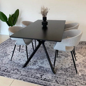 Muno Spisebord – Sort – 160 cm - Hofstra & Wagner