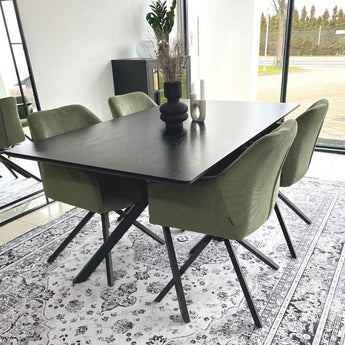Muno Spisebord – Sort – 160 cm - Hofstra & Wagner