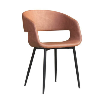 Nilo Spisebordsstol - Brun PU - Hofstra & Wagner