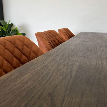 Pau Spisebordsstol med drejefunktion - Cognac microfibre - Hofstra & Wagner