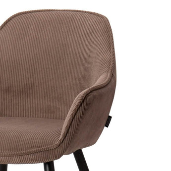 Pilo Spisebordsstol - Brun Fløjl - Hofstra & Wagner