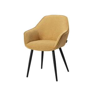 Pilo Spisebordsstol - Gul Fløjl - Hofstra & Wagner