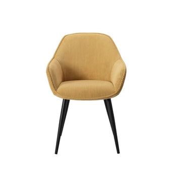 Pilo Spisebordsstol - Gul Fløjl - Hofstra & Wagner