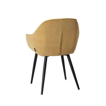 Pilo Spisebordsstol - Gul Fløjl - Hofstra & Wagner