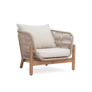 Tokheim 4-pers. loungesæt i beige reb - Hofstra & Wagner