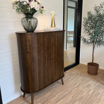 Trewood Jalousi skab i Smoked Eg - 100 cm - Hofstra & Wagner